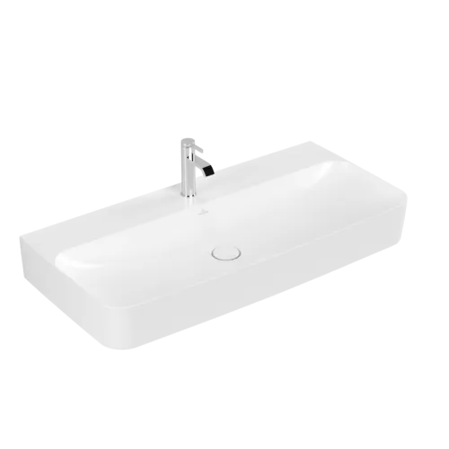 VILLEROY BOCH Umyvadlo Finion, 1000 x 470 x 165 mm, Stone White CeramicPlus, bez přepadu #4168A2RW