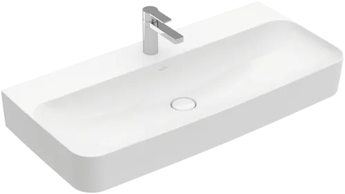VILLEROY BOCH Umyvadlo Finion, 1000 x 470 x 165 mm, bílé Alpine CeramicPlus, bez přepadu #4168A2R1