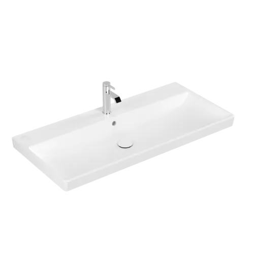 VILLEROY BOCH Umyvadlo Avento na skříňku, 1000 x 470 x 165 mm, Stone White CeramicPlus, s přepadem #4156A5RW