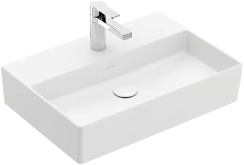 VILLEROY BOCH Umyvadlo Memento 2.0, 600 x 420 x 135 mm, Stone White CeramicPlus, bez přepadu, leštěné #4A226LRW