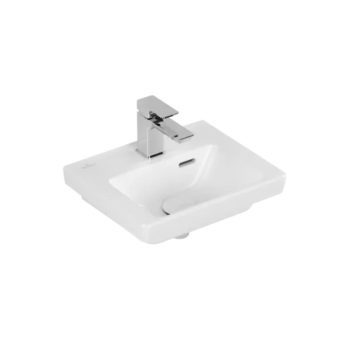 VILLEROY BOCH Umyvadlo Subway 3.0, 370 x 305 x 130 mm, Stone White CeramicPlus, s přepadem #437037RW