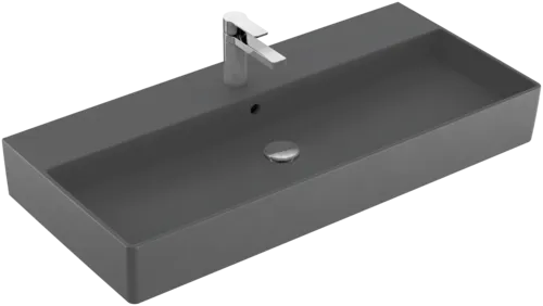 VILLEROY BOCH Umyvadlo Memento 2.0, 1000 x 470 x 135 mm, Graphite CeramicPlus, s přepadem #4A22A5I4
