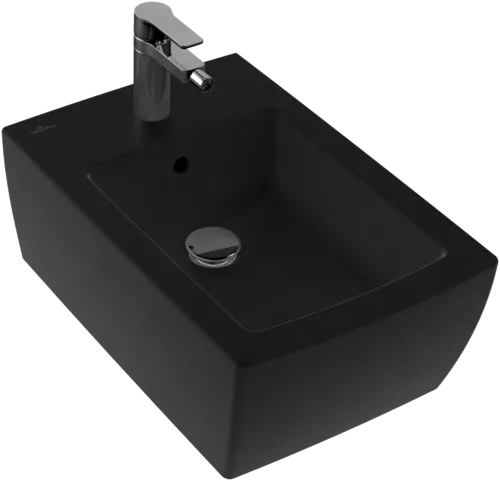 VILLEROY BOCH Bidet Memento 2.0, závěsný, 375 x 560 mm, Ebony CeramicPlus #443300S5