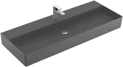 VILLEROY BOCH Umyvadlo Memento 2.0, 1200 x 470 x 150 mm, Graphite CeramicPlus, bez přepadu, leštěné #4A22CHI4