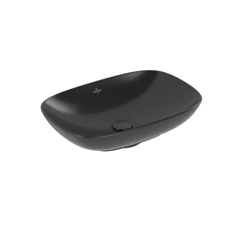 VILLEROY BOCH Umyvadlo na desku Loop & Friends, 560 x 380 x 120 mm, Ebony CeramicPlus, s přepadem #4A4900S5