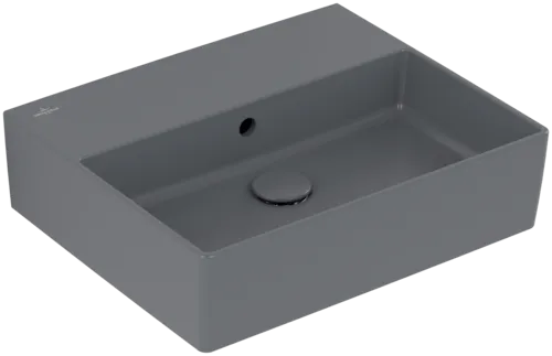 VILLEROY BOCH Umyvadlo Memento 2.0, 500 x 420 x 140 mm, Graphite CeramicPlus, s přepadem, neleštěné #4A2252I4