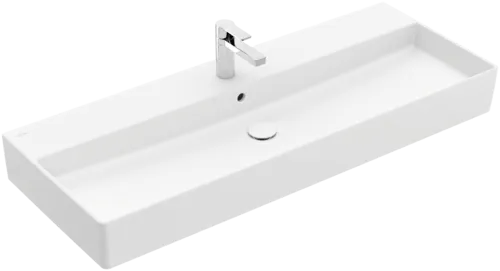 VILLEROY BOCH Umyvadlo Memento 2.0, 1200 x 470 x 150 mm, Stone White CeramicPlus, s přepadem, leštěné #4A22CLRW