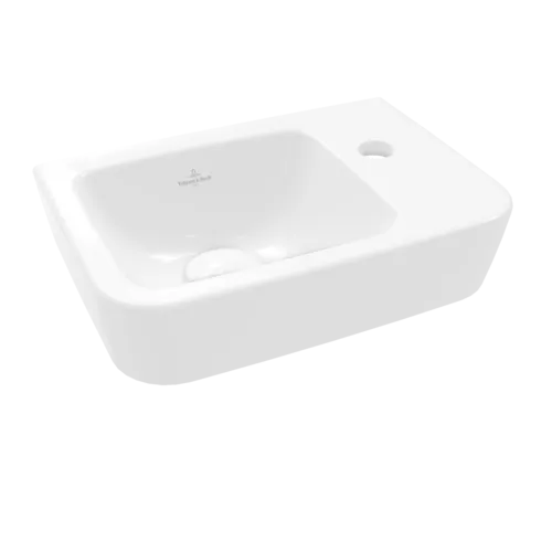VILLEROY BOCH O.novo Kompaktní umyvadlo, 360 x 250 x 145 mm, bílá Alpine, bez přepadu #43433701
