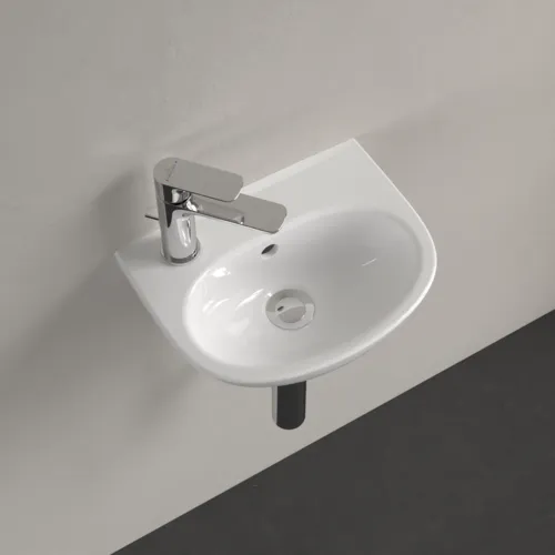 VILLEROY BOCH Umyvadlo O.novo, 360 x 275 x 145 mm, bílé Alpine CeramicPlus, s přepadem #43403LR1, obrázek 5