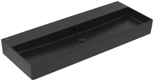 VILLEROY BOCH Umyvadlo Memento 2.0, 1200 x 470 x 150 mm, Pure Black CeramicPlus, s přepadem, leštěné #4A22CJR7