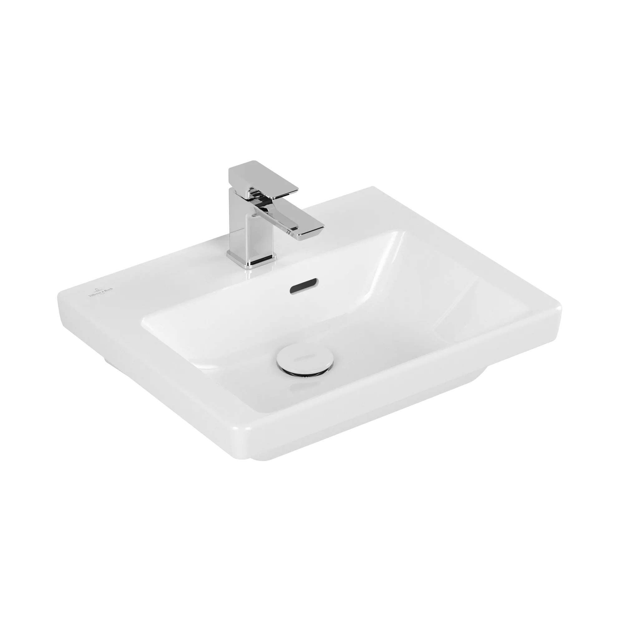 VILLEROY BOCH Umyvadlo Subway 3.0, 500 x 400 x 145 mm, bílá alpská, s přepadem #4370FF01