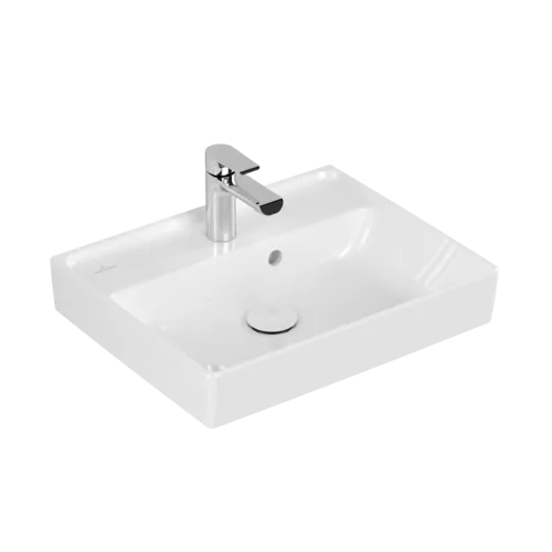 VILLEROY BOCH Umyvadlo Collaro, 500 x 400 x 150 mm, bílá Alpine CeramicPlus, s přepadem #433450R1