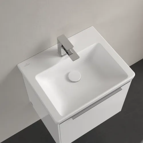 VILLEROY BOCH Umyvadlo Subway 3.0, 500 x 400 x 145 mm, Stone White CeramicPlus, bez přepadu #4370FGRW, obrázek 4