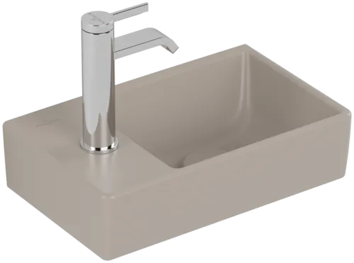 VILLEROY BOCH Umyvadlo Avento s ručním oplachováním, 360 x 220 x 110 mm, mandlová keramikaPlus, bez přepadu #43003RAM