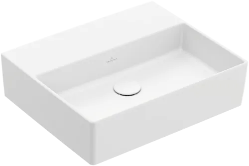 VILLEROY BOCH Umyvadlo Memento 2.0, 500 x 420 x 140 mm, Stone White CeramicPlus, bez přepadu #4A2253RW