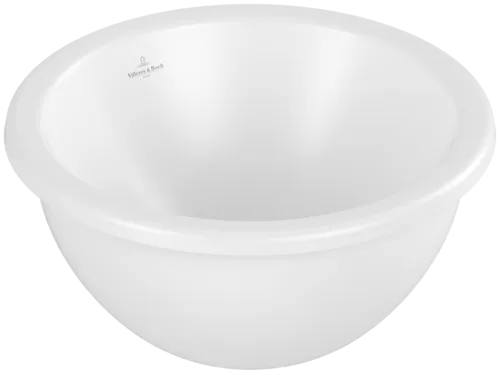 VILLEROY BOCH Podomítkové umyvadlo Loop & Friends, 330 x 330 x 190 mm, Stone White CeramicPlus, bez přepadu #4A5101RW