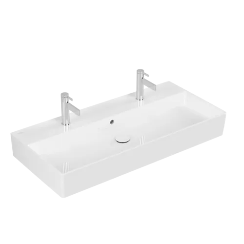 VILLEROY BOCH Umyvadlo Memento 2.0, 1000 x 470 x 135 mm, bílá Alpine CeramicPlus, s přepadem #4A22A4R1