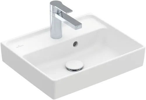 VILLEROY BOCH Umyvadlo Collaro, 450 x 370 x 150 mm, Stone White CeramicPlus, s přepadem #433445RW