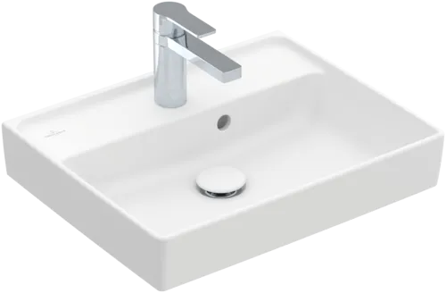 VILLEROY BOCH Umyvadlo Collaro, 500 x 400 x 150 mm, Stone White CeramicPlus, s přepadem, leštěné #43345GRW