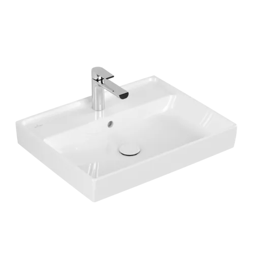 VILLEROY BOCH Umyvadlo Collaro, 600 x 470 x 160 mm, bílé Alpine CeramicPlus, s přepadem #4A3360R1