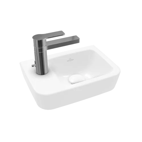 VILLEROY BOCH O.novo Kompaktní umyvadlo, 360 x 250 x 145 mm, bílá Alpine CeramicPlus, bez přepadu #434237R1