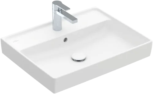VILLEROY BOCH Umyvadlo Collaro, 600 x 470 x 160 mm, Stone White CeramicPlus, s přepadem #4A3360RW