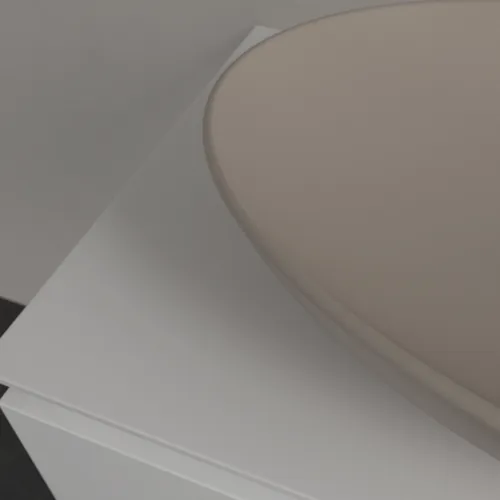 VILLEROY BOCH Umyvadlo na desku Loop & Friends, 620 x 420 x 120 mm, Almond CeramicPlus, bez přepadu #4A4801AM, obrázek 5
