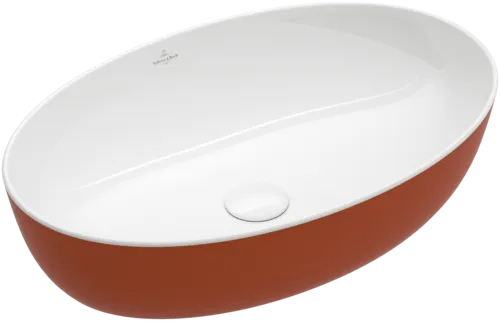 VILLEROY BOCH Umyvadlo na desku Artis, 610 x 410 x 130 mm, rezavé, bez přepadu #419861BCW8