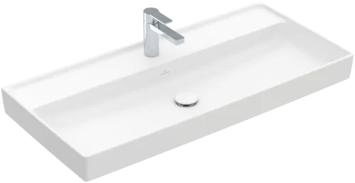 VILLEROY BOCH Umyvadlo na skříňku Collaro, 1000 x 470 x 160 mm, Stone White CeramicPlus, bez přepadu #4A33A2RW