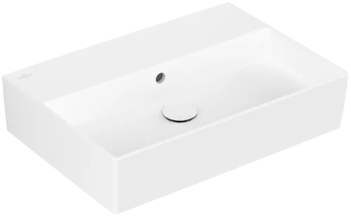 VILLEROY BOCH Umyvadlo Memento 2.0, 600 x 420 x 135 mm, Stone White CeramicPlus, s přepadem, neleštěné #4A2262RW