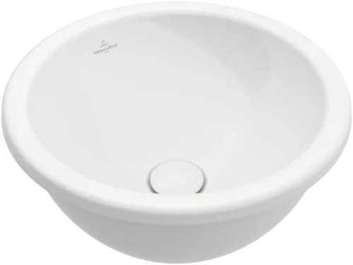VILLEROY BOCH Vestavné umyvadlo Loop & Friends, 390 x 390 x 190 mm, bílá Alpine CeramicPlus, bez přepadu, neleštěné #4A5901R1