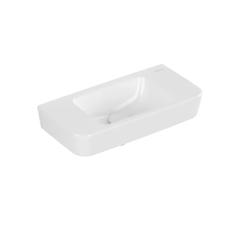 VILLEROY BOCH O.novo Kompaktní umyvadlo, 500 x 250 x 145 mm, bílé Alpine AntiBac CeramicPlus, bez přepadu #434253T2