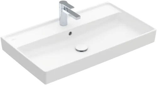 VILLEROY BOCH Umyvadlo na skříňku Collaro, 800 x 465 x 160 mm, Stone White CeramicPlus, s přepadem, leštěné #4A338GRW