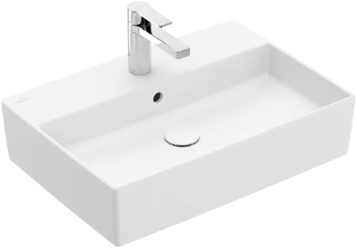 VILLEROY BOCH Memento 2.0 umyvadlo na desku, 600 x 420 x 140 mm, Stone White CeramicPlus, s přepadem #4A0760RW