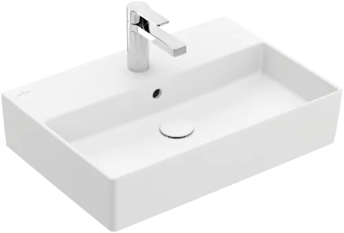 VILLEROY BOCH Umyvadlo Memento 2.0, 600 x 420 x 135 mm, Stone White CeramicPlus, s přepadem #4A2260RW