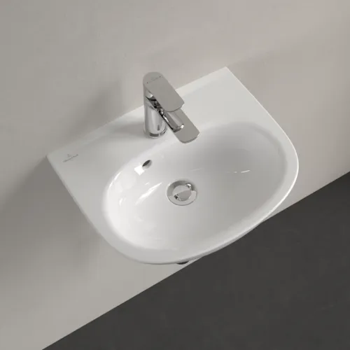VILLEROY BOCH Umyvadlo na ruční mytí O.novo, 450 x 360 x 160 mm, alpská bílá, s přepadem #43404501, obrázek 5