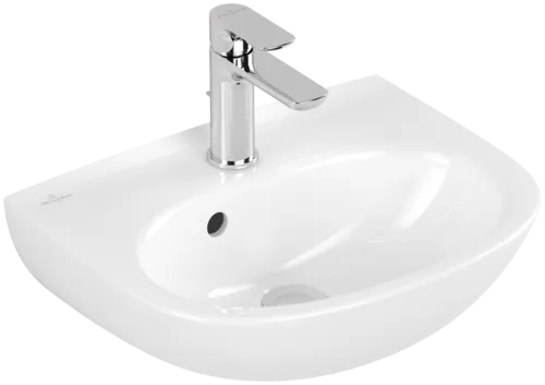 VILLEROY BOCH Umyvadlo na ruční mytí O.novo, 450 x 360 x 160 mm, alpská bílá, s přepadem #43404501