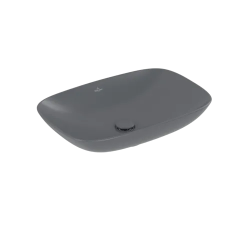 VILLEROY BOCH Umyvadlo na desku Loop & Friends, 620 x 420 x 120 mm, Graphite CeramicPlus, bez přepadu #4A5001I4