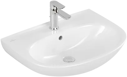 VILLEROY BOCH Umyvadlo O.novo, 600 x 460 x 180 mm, bílé Alpine CeramicPlus, bez přepadu #4A4063R1
