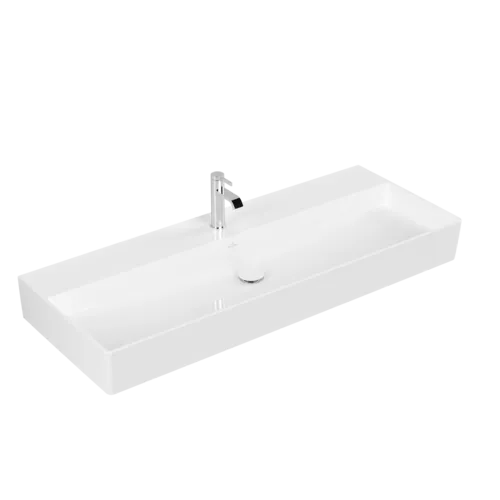 VILLEROY BOCH Umyvadlo Memento 2.0, 1200 x 470 x 150 mm, bílá Alpine CeramicPlus, bez přepadu #4A22C2R1