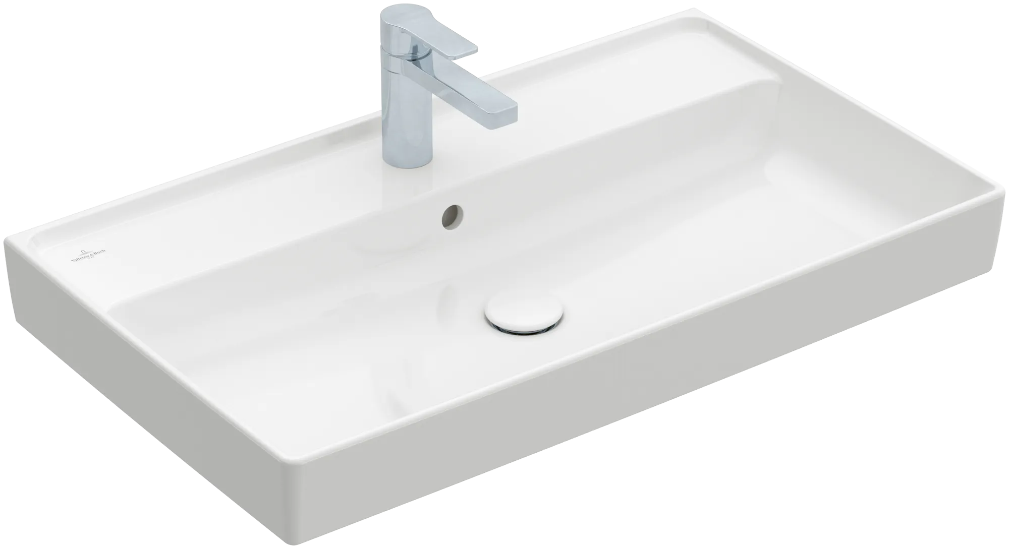 VILLEROY BOCH Umyvadlo na skříňku Collaro, 800 x 465 x 160 mm, bílá Alpine CeramicPlus, s přepadem, leštěné #4A338GR1