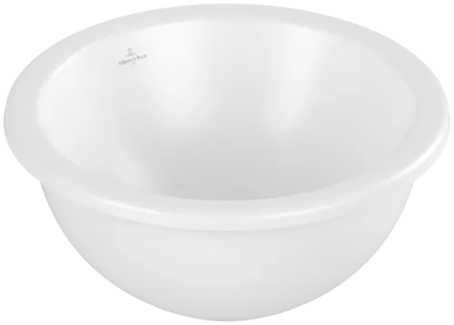 VILLEROY BOCH Podomítkové umyvadlo Loop & Friends, 380 x 380 x 210 mm, Stone White CeramicPlus, bez přepadu #4A5201RW