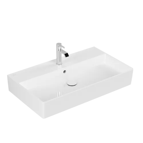 VILLEROY BOCH Umyvadlo Memento 2.0, 800 x 470 x 140 mm, bílá Alpine CeramicPlus, s přepadem #4A2280R1