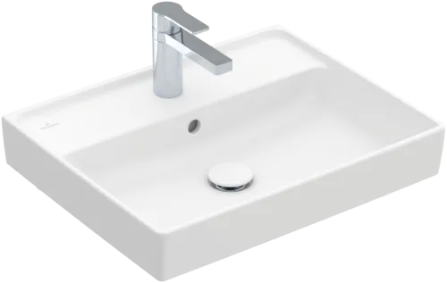 VILLEROY BOCH Umyvadlo Collaro, 550 x 440 x 160 mm, Stone White CeramicPlus, s přepadem #4A3355RW