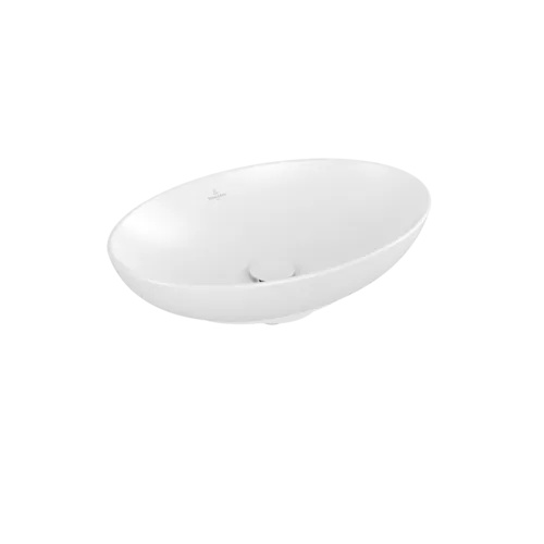 VILLEROY BOCH Umyvadlo na desku Loop & Friends, 560 x 380 x 120 mm, Stone White CeramicPlus, bez přepadu #4A4701RW