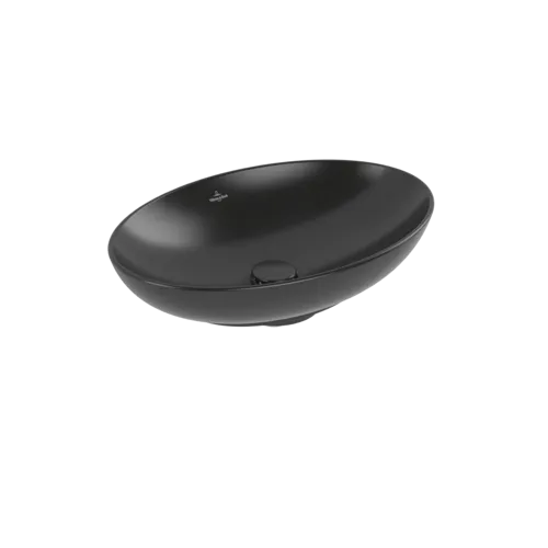 VILLEROY BOCH Umyvadlo na desku Loop & Friends, 560 x 380 x 120 mm, Ebony CeramicPlus, bez přepadu #4A4701S5