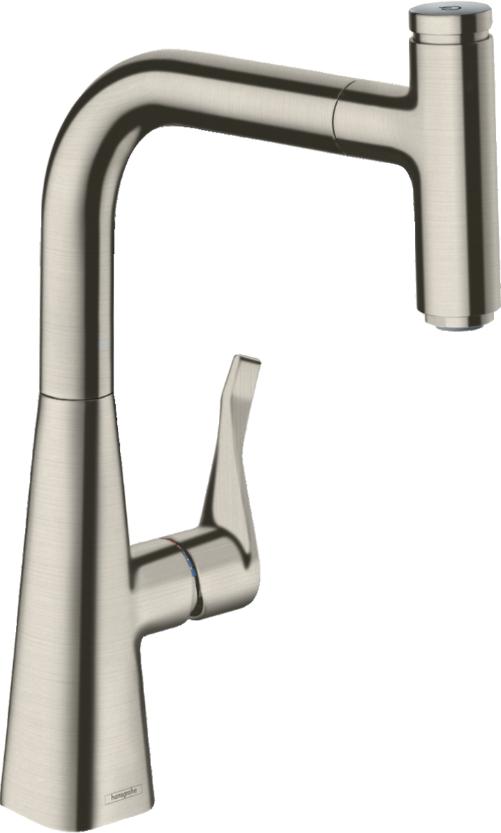 HANSGROHE Metris Select M71 jednopáková kuchyňská baterie 240, výsuvná výpusť, 1 tryska #14857800