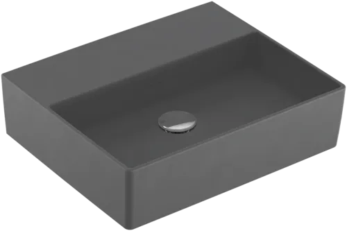 VILLEROY BOCH Umyvadlo Memento 2.0, 500 x 420 x 140 mm, Graphite CeramicPlus, bez přepadu, leštěné #4A225FI4