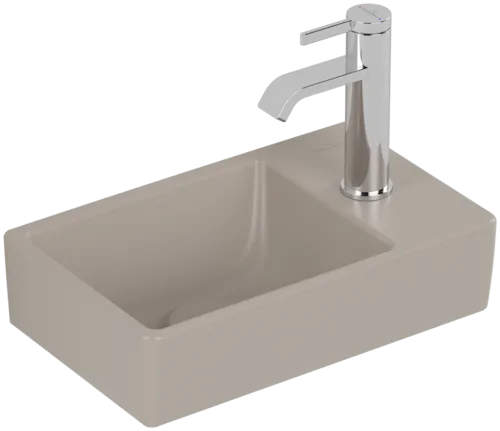 VILLEROY BOCH Umyvadlo Avento s ručním oplachováním, 360 x 220 x 110 mm, mandlová keramikaPlus, bez přepadu #43003LAM