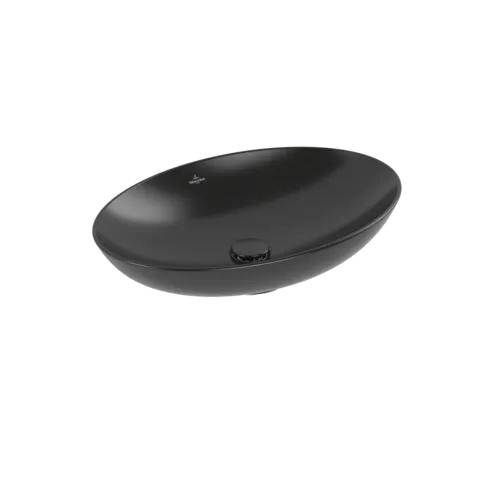 VILLEROY BOCH Umyvadlo na desku Loop & Friends, 620 x 420 x 120 mm, Ebony CeramicPlus, bez přepadu #4A4801S5